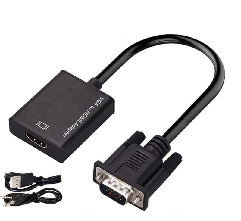 SANCY SANCY VGA to HDMI Converter Adapter with Audio – VGA Input to HDMI Output Cable - Image 1