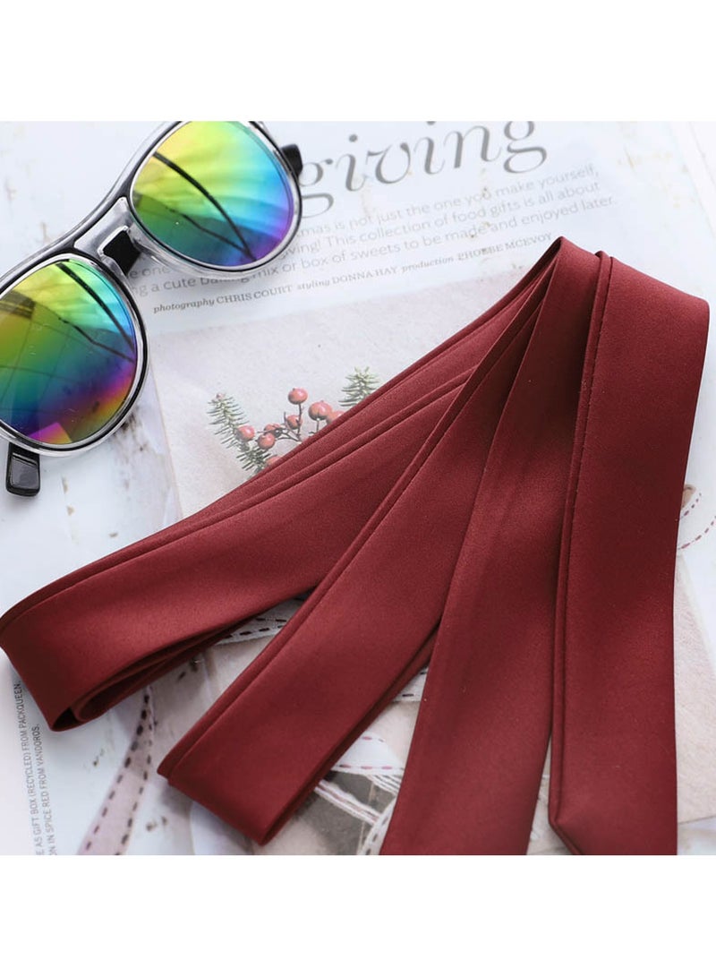 Hand tie bow tie self-tying bow tie Silk tie preppy girl bow tie Ribbon accessories - Image 3