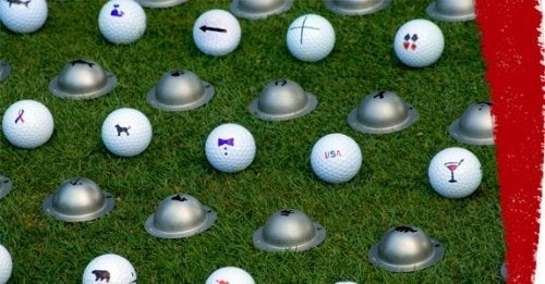 Tin Cup أداة تحديد محاذاة كرات الجولف المخصصة من علبة الصفيح (شامروك) - Image 2