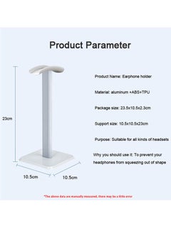 SOWUGI Universal Aluminum Headphone Holder Headset Showing Display Stand Hanger for All Headphones (White)  - Image 5