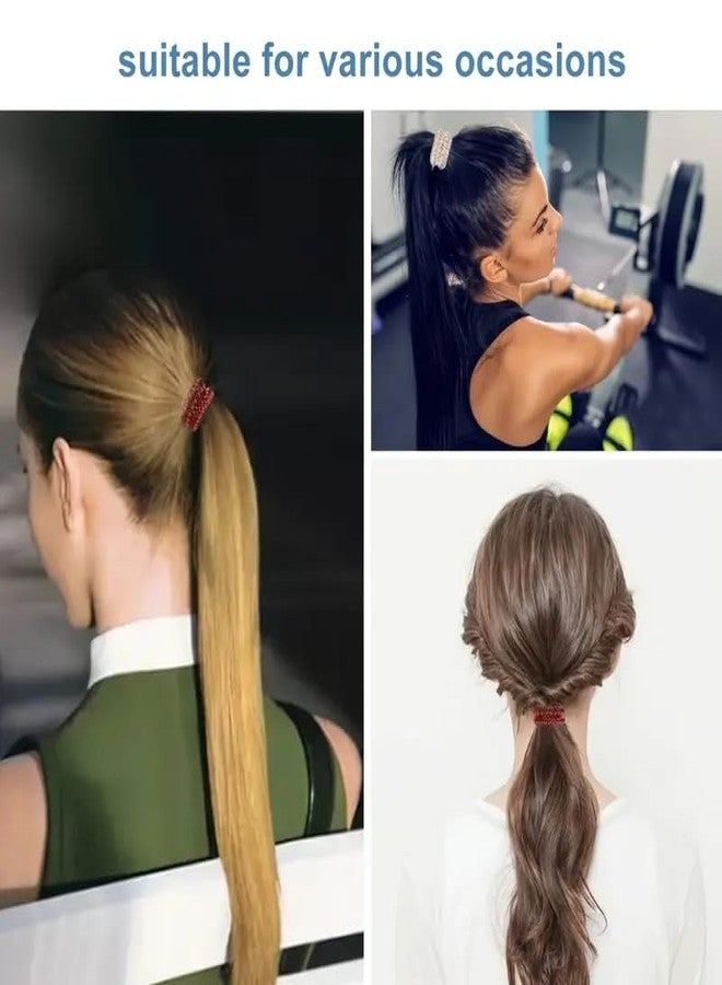 EPARTY مجموعة من 6 ربطات شعر حلزونية للنساء - ربطات شعر معدنية متعددة الألوان تشبه أسلاك الهاتف، ربطات شعر حلزونية لا تترك أثراً، ربطات شعر عصرية. - Image 4