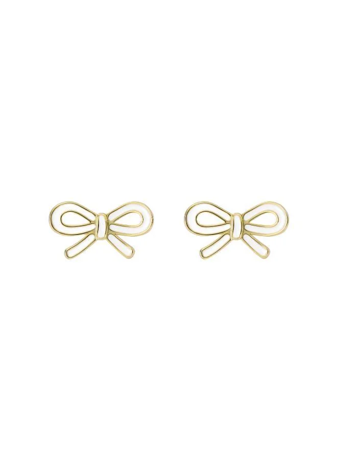 Ted Baker BOWIE: Tie Bow Enamel Stud Earrings