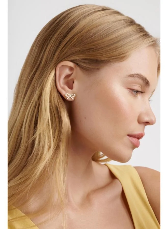 Ted Baker  BOWIE: Tie Bow Enamel Stud Earrings for Women | Best Price UAE
