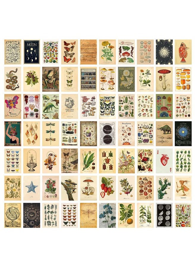 BOPART 70pcs Wall Collage Kit Aesthetic Picures, Vintage Room Decor Aesthetic Collage Picture Wall Decor for Teen Girls Room Bedroom Dorm (4x6 inch) - Image 1