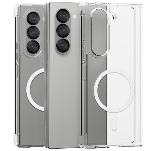 KAPAVER Mag-X Back Cover Case for Galaxy Z Fold 6 (Polycarbonate+TPU) - (Mag-X-Clear) - Image 1