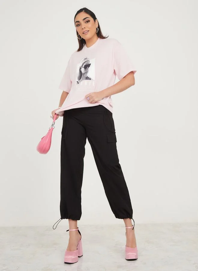 Styli Oversized Barbie Limited Edition Longline T-Shirt