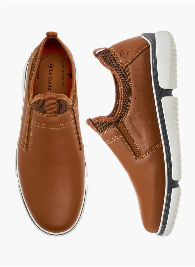 Le Confort Textured Slip-On Loafers