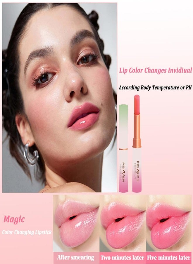 TEEROVA 6 Pcs Color Changing Lipstick Lip Balm, Magic Temperature PH Color change Lipstick, Moisturizing No-Sticky Long Lasting Lip Gloss - Image 3