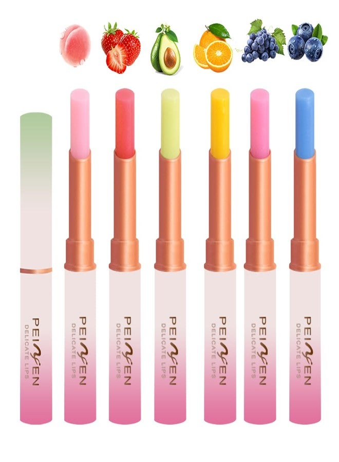 TEEROVA 6 Pcs Color Changing Lipstick Lip Balm, Magic Temperature PH Color change Lipstick, Moisturizing No-Sticky Long Lasting Lip Gloss - Image 1