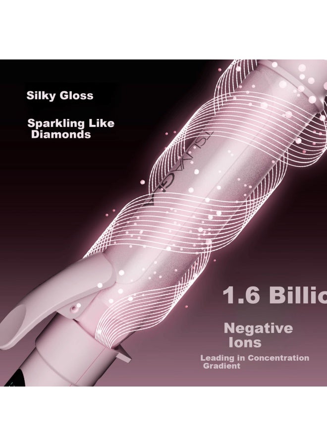 Tsuyagla 32mm Ionic Curling Iron 3-in-1 Automatic Hair Curler Straightener 32mm+38mm+straightening Comb - Image 2