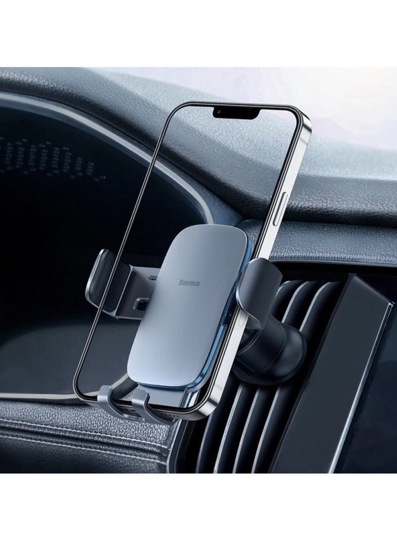 بيسوس Car Air Vent Phone Holder - Silver - Image 3