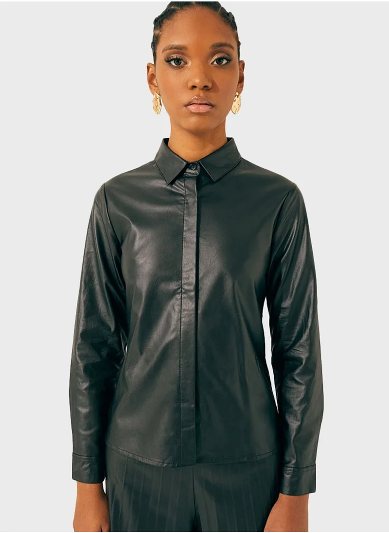 RINA Classic Leather Shirt