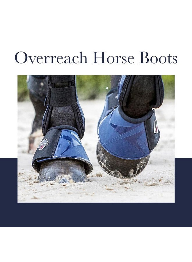 LeMieux Fleece WrapRound Overreach Horse Boots - Protective Gear and Training Equipment - Equine Boots, Wraps & Accessories (Black - Medium) - Image 3