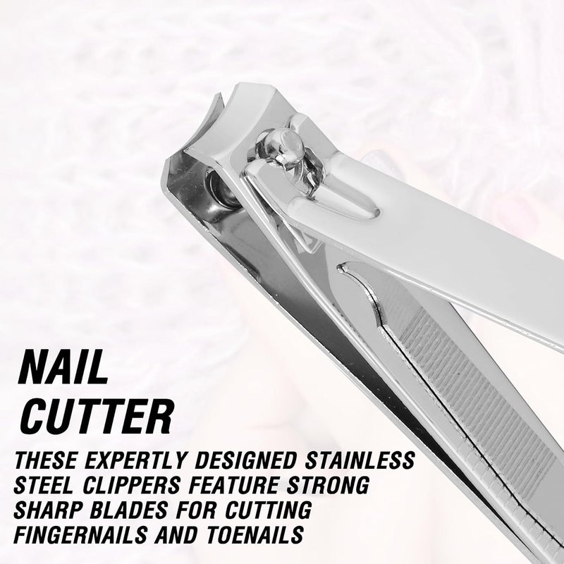 Blume Nail Clipper/Nipper/Cutter for Fingernail, Toenails and Thick Nails, Sharp and Durable Nail Clippers for Baby, Kids, Adults, Men, Women, Stainless Steel (Large) - Image 3