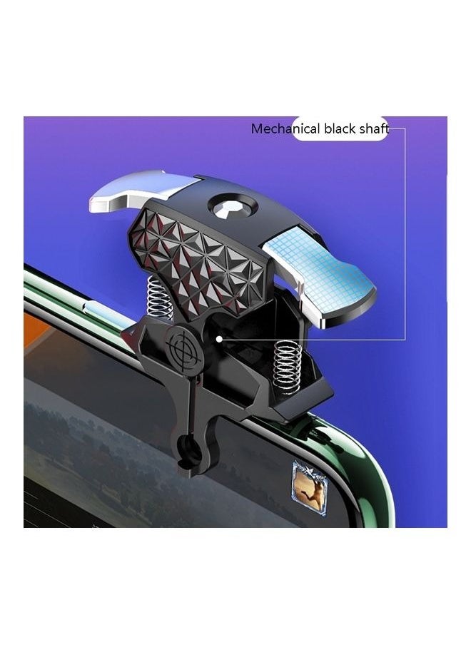 Loquat Mobile High Frequency Game Controller Triggers with cooling fan, PUBG Mobile Phone Game Controller with cooler, Sensitive Shoot Targetu0026Metal ons for PUBG/Fortnite/Call of Duty  - Image 4