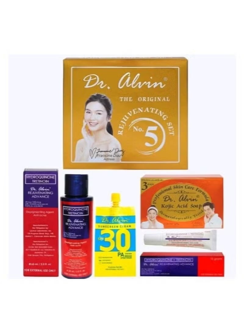 دي آر. ألفين مجموعة تجديد البشرة الأصلية باللون الذهبي