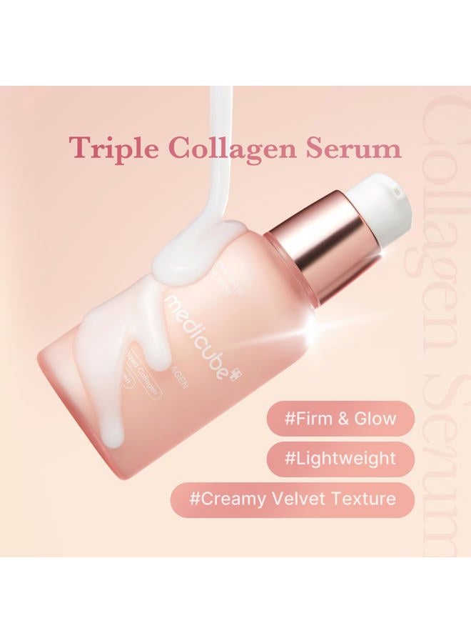 Medicube Triple Collagen Serum 1.85 fl.oz - Nourish dull skin with Triple Collagen Complex - A lightweight serum with Niacinamide and Hyaluronic Acid - Korean Skincare - Image 2