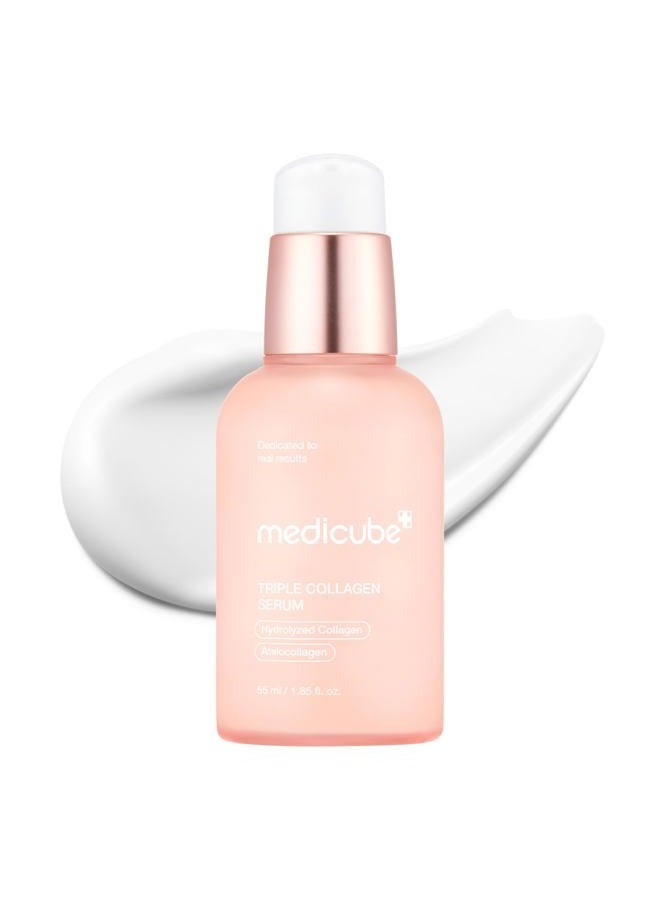 Medicube Triple Collagen Serum 1.85 fl.oz - Nourish dull skin with Triple Collagen Complex - A lightweight serum with Niacinamide and Hyaluronic Acid - Korean Skincare - Image 1
