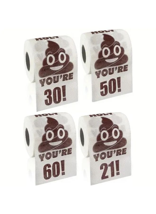 50th Birthday Toilet Paper 240 Sheets 50 Years Old Novelty Party Gift - Image 2