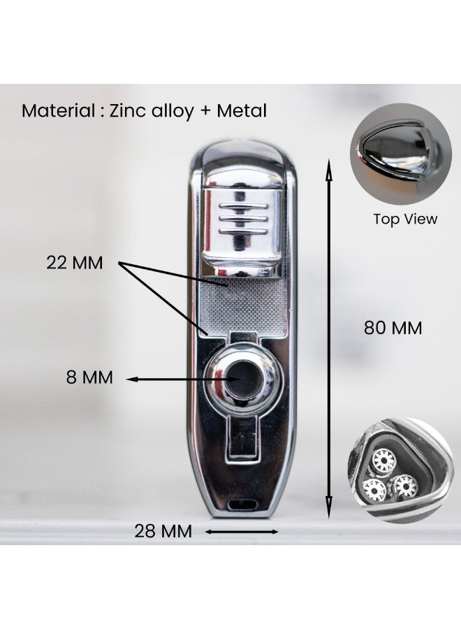 JOBON Jobon Lighter Triple Jet Flame Torch Lighter with Puncher – Black - Image 5