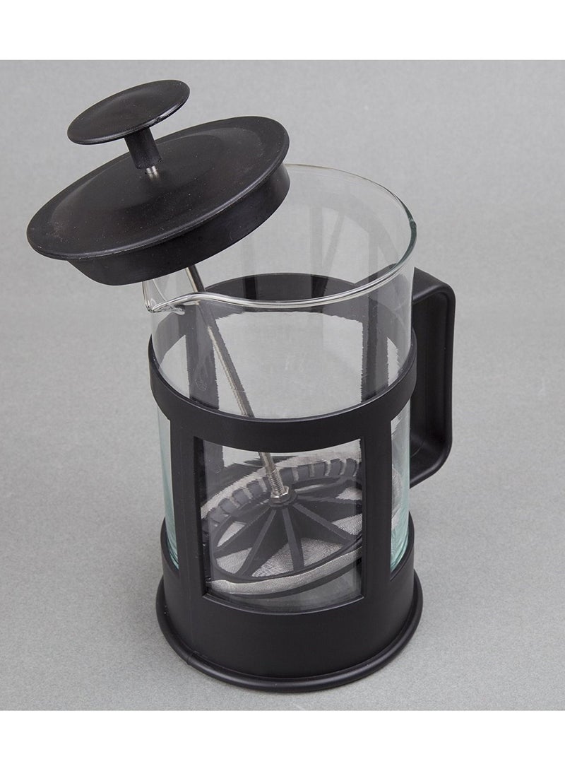 DubaiGallery French Press Coffee and Tea Maker, Borosilicate Glass Coffee Press, Stainless Steel Filter, Durable and Heat Resistant, Black - Image 3