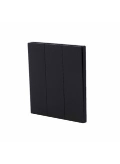 Donmarco Ultra Thin 3 Gang 2 Way Light Switch – 250V 10A, Ultra Thin Premium Plastic Material, Fire-Resistant Electric Switch, 15-Year Warranty, Wall Switch for Home and Office (Matt Black)  - Image 2