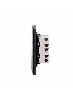 Donmarco Ultra Thin 3 Gang 2 Way Light Switch – 250V 10A, Ultra Thin Premium Plastic Material, Fire-Resistant Electric Switch, 15-Year Warranty, Wall Switch for Home and Office (Matt Black)  - Image 3