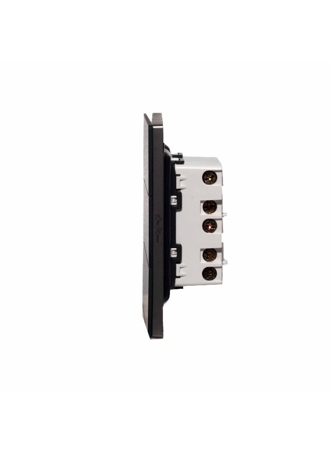 Donmarco Ultra Thin 3 Gang 2 Way Light Switch – 250V 10A, Ultra Thin Premium Plastic Material, Fire-Resistant Electric Switch, 15-Year Warranty, Wall Switch for Home and Office (Matt Black) - Image 3