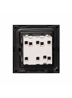 Donmarco Ultra Thin 3 Gang 2 Way Light Switch – 250V 10A, Ultra Thin Premium Plastic Material, Fire-Resistant Electric Switch, 15-Year Warranty, Wall Switch for Home and Office (Matt Black)  - Image 4