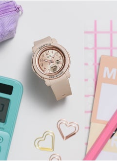Women's Analog+Digital Resin Wrist Watch BGA-290SA-4ADR - 38 Mm