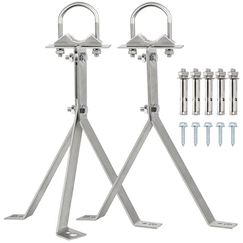 XRDS -RF XRDSRF Antenna Wall Mount 16 Inch HeavyDuty Stand Off Wall Mast Mount Windproof Antenna Mounting Bracket 2Leg 3Leg - Image 1