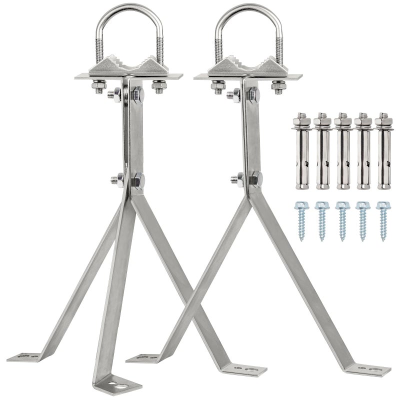 XRDS -RF XRDSRF Antenna Wall Mount 16 Inch HeavyDuty Stand Off Wall Mast Mount Windproof Antenna Mounting Bracket 2Leg 3Leg - Image 2