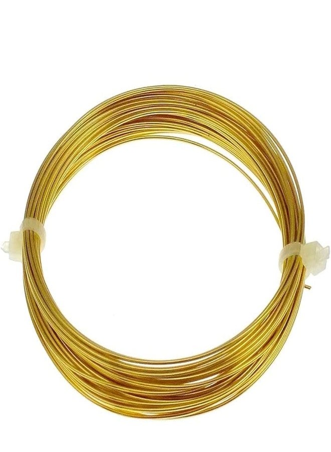 GREENARTZ® 33ft Brass wire for DIY Craft and Jewellery Making (24 Gauge / 0.56mm) - Image 1