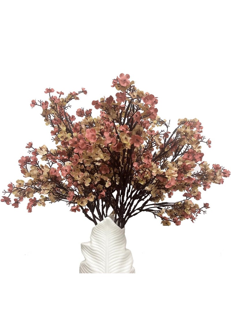 WEISPARK WEISPARK Artificial Flowers 10 pcs Faux Babys Breath Silk Flower Fake Gypsophila Bulk Bouquet for Home Office Wedding Restaurant Centerpieces Christmas Party Decor  - Image 2