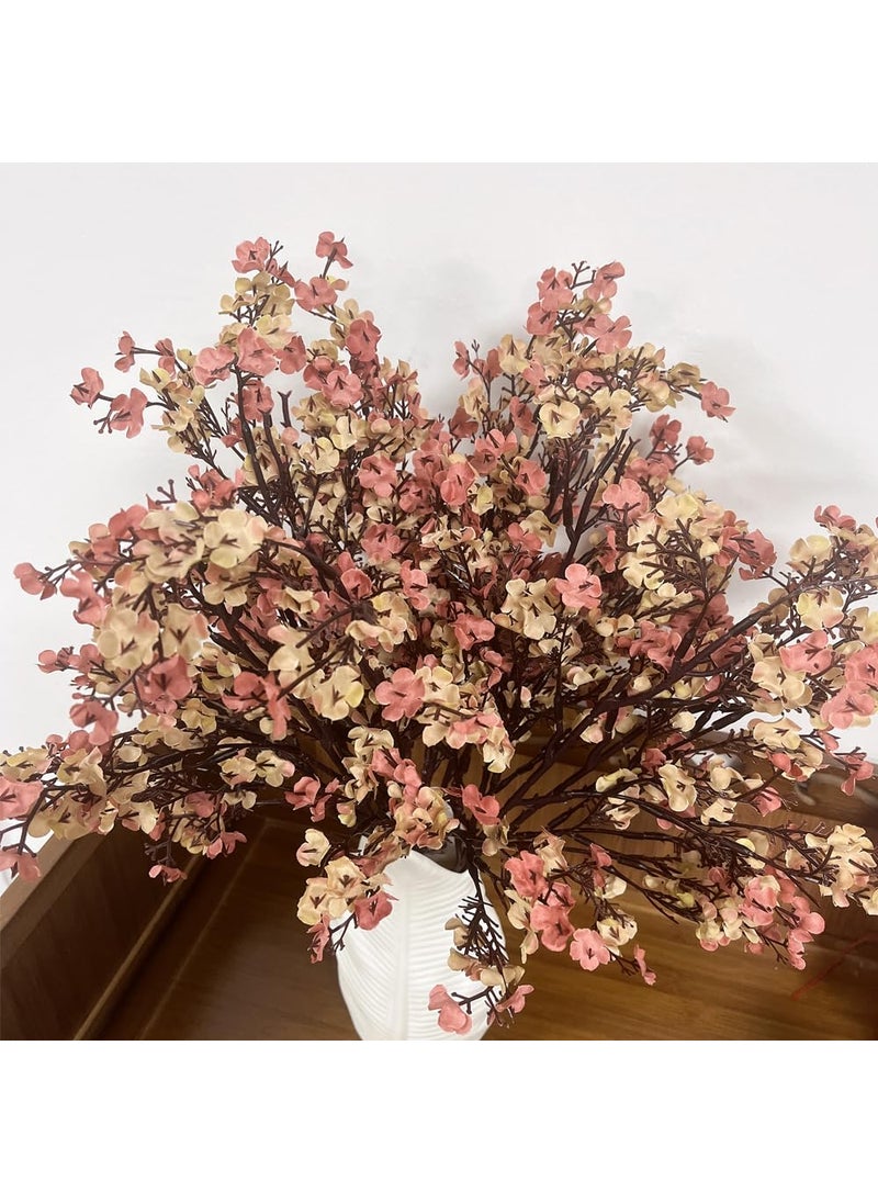 WEISPARK WEISPARK Artificial Flowers 10 pcs Faux Babys Breath Silk Flower Fake Gypsophila Bulk Bouquet for Home Office Wedding Restaurant Centerpieces Christmas Party Decor  - Image 1