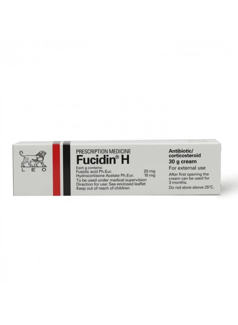 فيوسيدين اتش، كريم، لالتهابات الجلد البكتيرية - 30 جرام. Fucidin