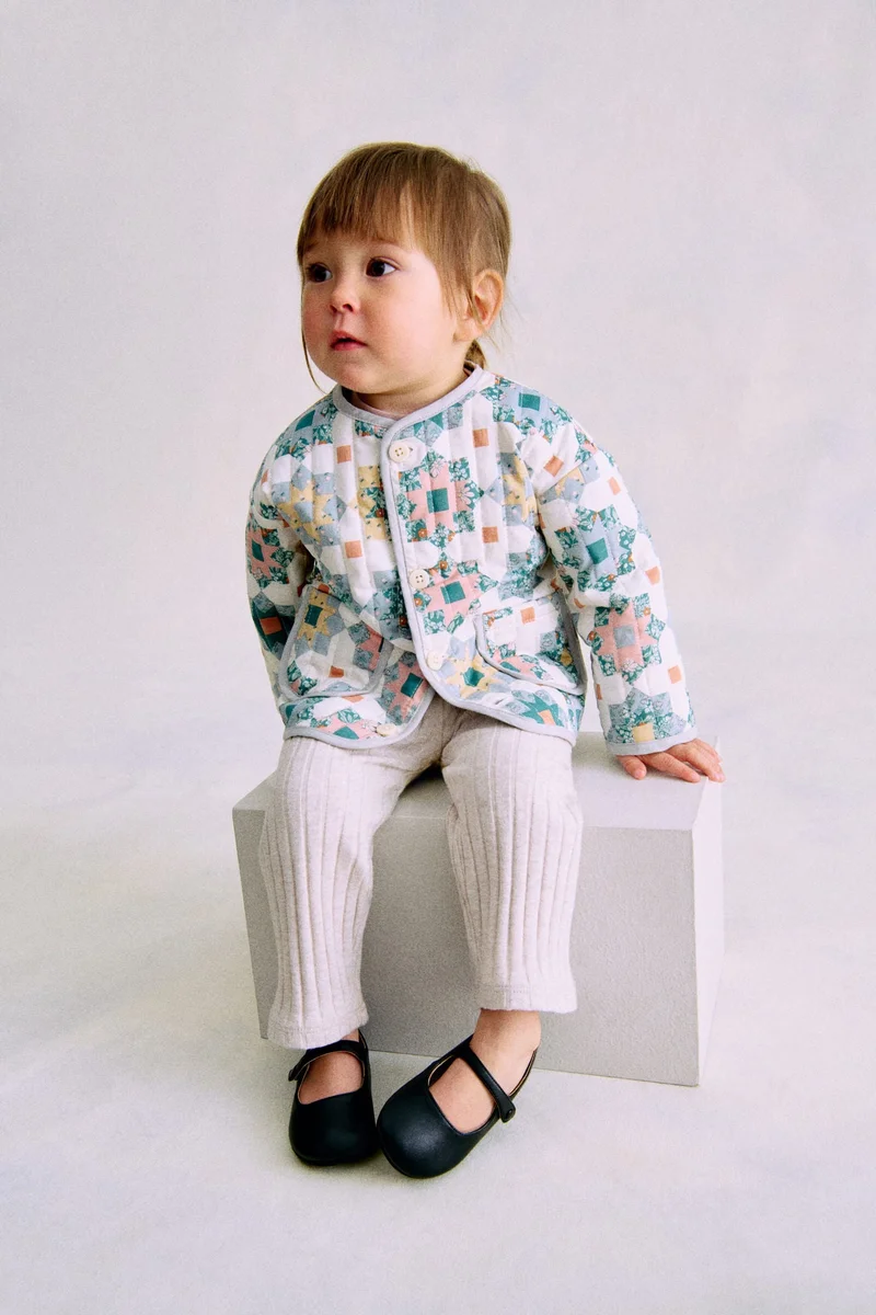 اتش اند ام جاكيت مطبوع ومُبطن