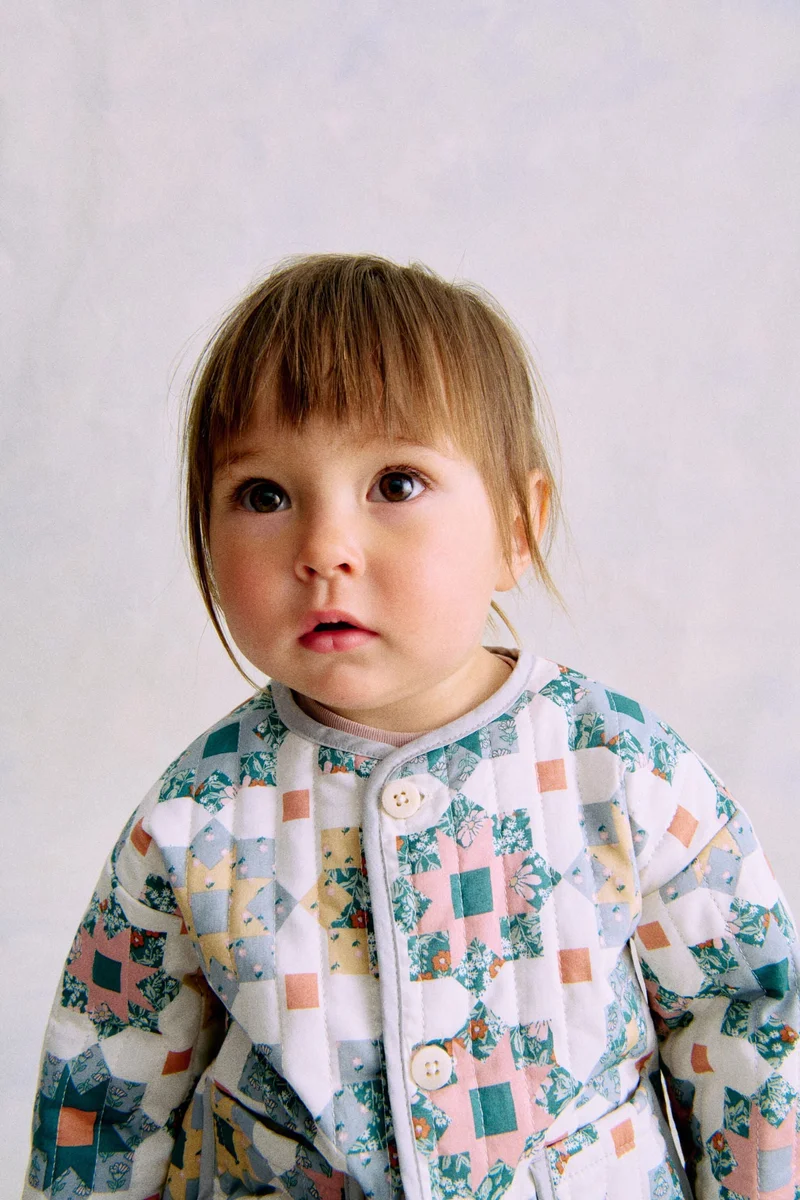 اتش اند ام جاكيت مطبوع ومُبطن