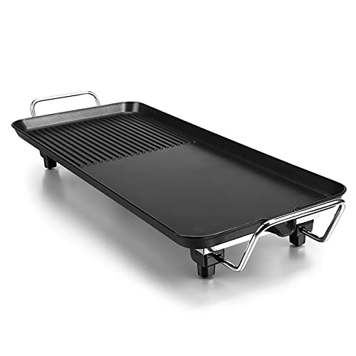 FEELING MALL Electric Griddle with Adjustable Temperature Control, Smokeless Barbecue Hot Pot Plate, BBQ Hot Plate Burger, Eggs, Pancake Griddle, Nonstick Extra Large Cooking Surface - Image 1