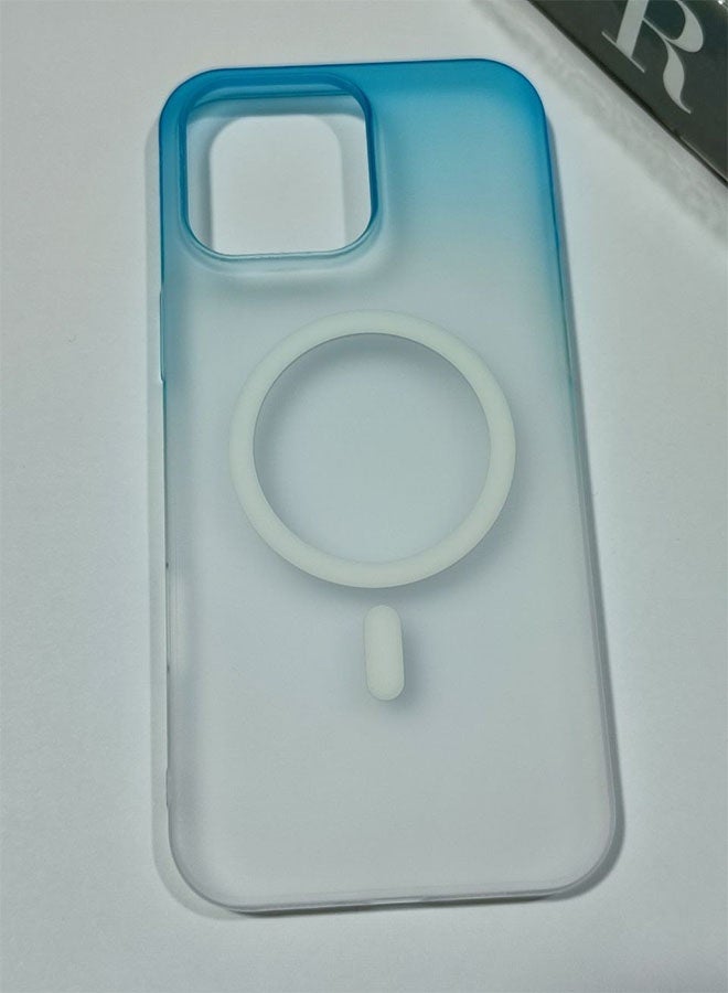 MagSafe Case for iPhone 16 Pro Max, Slim Semi-Transparent Case, Shockproof, Scratch and Fingerprint Resistant, Supports Magnetic Wireless Charging - Blue - Image 4