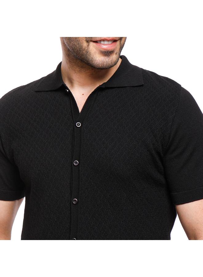 Coup - Woven Polo-Shirt with Short Sleeves - Image 2