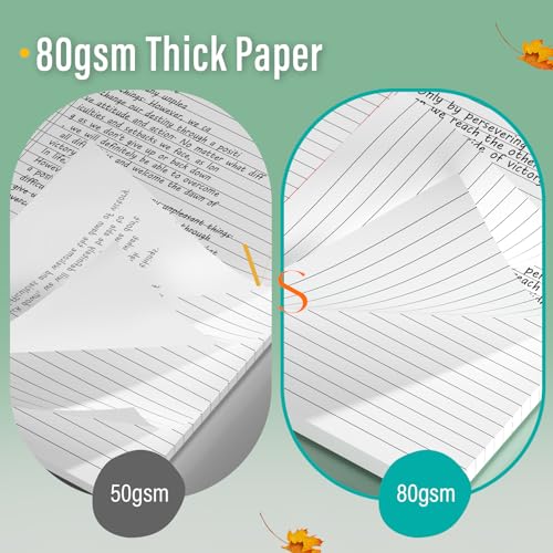 Nichela 24 Pack Legal Pads 8.5 x 11 Note Pads 8.5 x 11 Inch Notepad 720 Sheets Writing Pads Wide Ruled Lined Paper Pads White Paper Note Pads 8.5 x 11 with 30 Sheets Per Legal Pad for School, Office, Home - Image 5