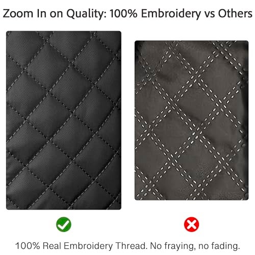 CLOUDWINGS Gifts for Women Girls Birthday Initial Travel Duffle Bag Quilted Weekender Bags CarryOn Overnight with Cosmetic Bag Gym Bag with Shoe Compartment Black G - Image 3