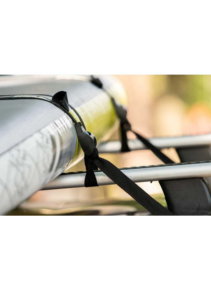 Pelican Pelican Roof Rack Tie Down Deluxe Strap with Buckle Bumper  for Kayaks Canoes Surfboards and Paddle Boards  15 ft  Black  - Image 3