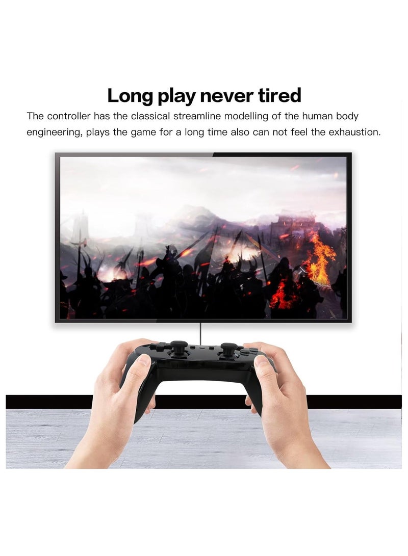 SOLARAE وحدة تحكم ألعاب الفيديو الكلاسيكية، بديل عصا التحكم لجهاز الألعاب، متوافق مع نظام ألعاب نينتندو وي، عبوة من 2، وحدة تحكم كلاسيكية جديدة برو ريترو لجهاز نينتندو وي - Image 2