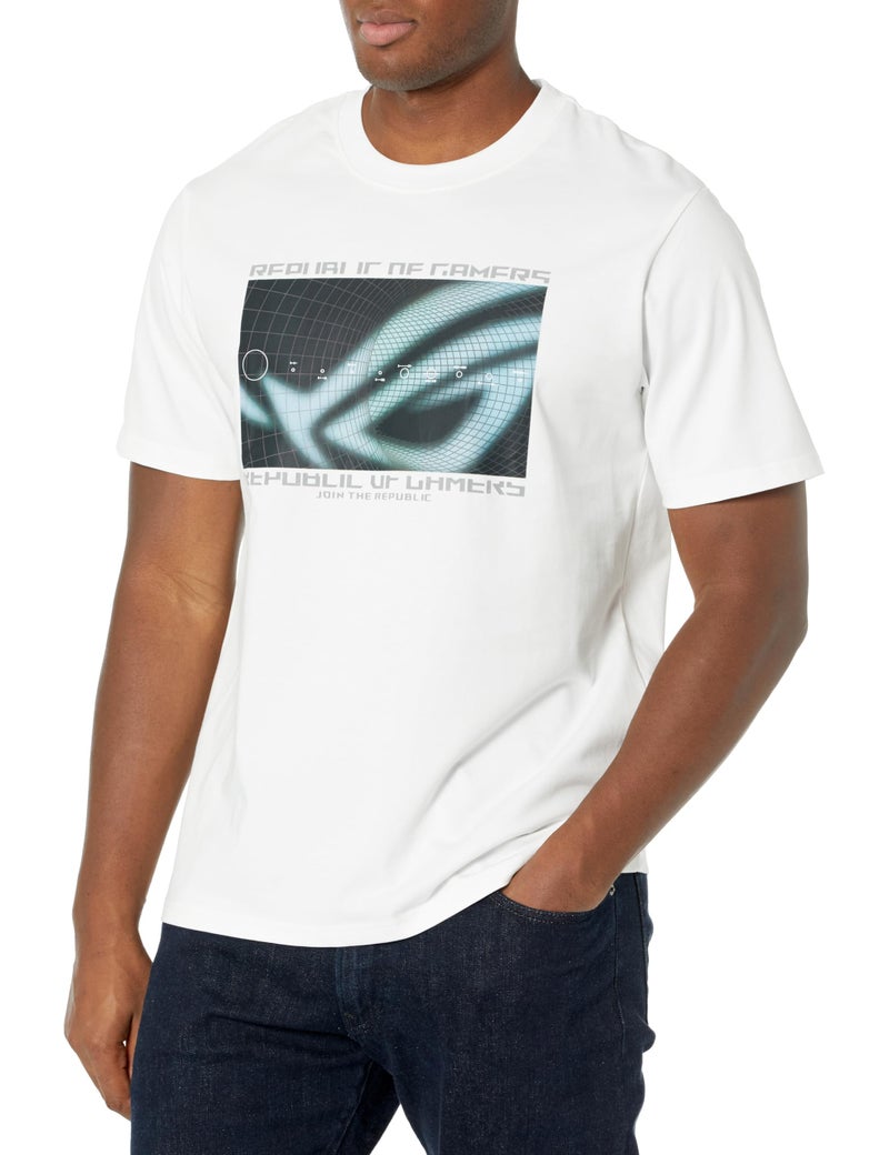 ASUS Mens Short Sleeve White