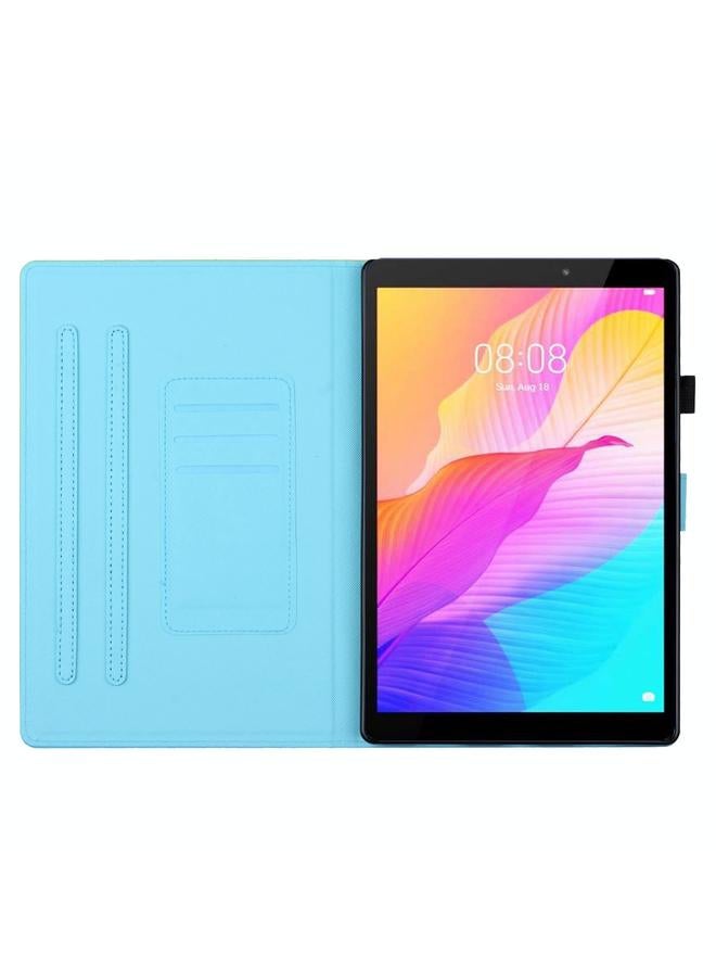 S-TOP Case For Amazon Fire HD8 2018/2017/2016 Coloured Drawing Stitching Smart Leather Tablet Case - Image 4