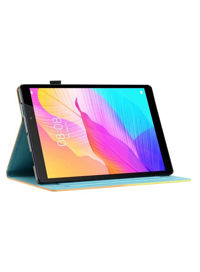 S-TOP Case For Amazon Fire HD8 2018/2017/2016 Coloured Drawing Stitching Smart Leather Tablet Case - Image 5