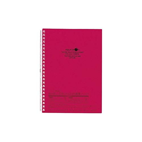 LIHIT LAB. Refillable Notebook (Journal), Lined Paper, 8.3 x 6.1 inches, Red (N1658-3) - Image 1