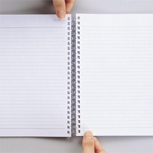 LIHIT LAB. Refillable Notebook (Journal), Lined Paper, 8.3 x 6.1 inches, Red (N1658-3) - Image 5
